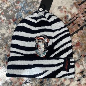 Vintage Ed Hardy Geisha Girl Beanie NWT
